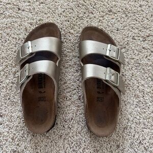 Gold Birkenstocks